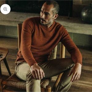 Taylor Stitch Lodge Sweater in Rust (dark orange) XL / 44